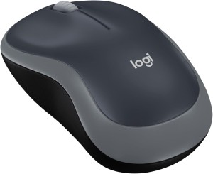 Logitech M185 वायरलेस माउस, 2.4GHz USB मिनी रिसीवर के साथ, 12 महीने की बैटरी लाइफ, 1000 DPI ऑप्टिकल ट्रैकिंग, उभयहस्त PC/Mac/लैपटॉप - स्विफ्ट ग्रे