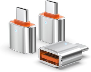 3 पैक अपग्रेडेड USB C से USB अडैप्टर, हाई-स्पीड डेटा ट्रांसफ़र, iPhone 16 15, Mac, iPad, Samsung Galaxy S24-S25, नोटबुक और अन्य टाइप C डिवाइस के लिए USB C मेल से USB 3.0 फीमेल OTG अडैप्टर