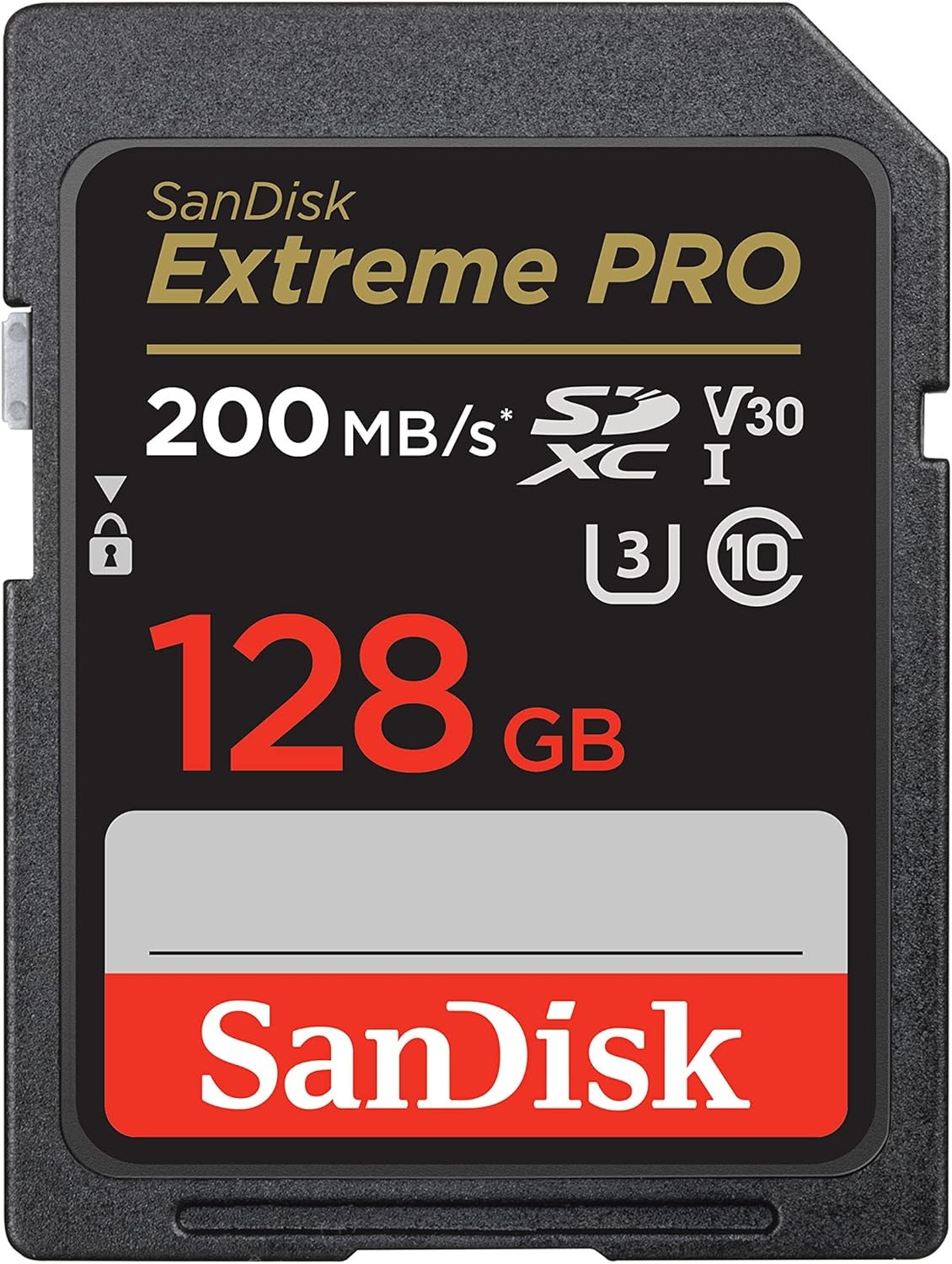सैनडिस्क 128GB एक्सट्रीम प्रो SDXC UHS-I मेमोरी कार्ड - C10, U3, V30, 4K UHD, SD कार्ड - SDSDXXD-128G-GN4IN